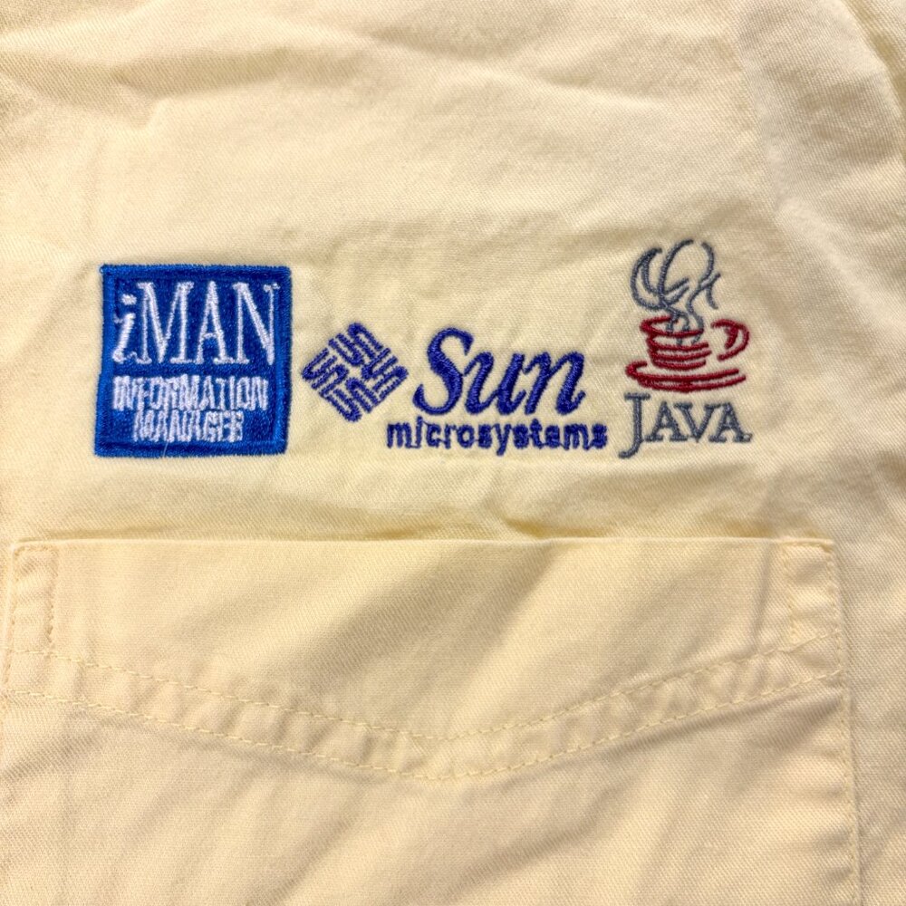 Vintage Java Sun Microsystems Button Down Shirt Y… - image 4